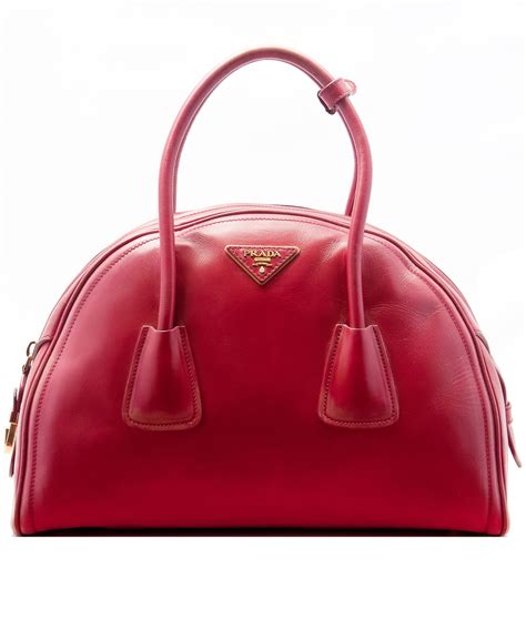 prada bowler bag leather|More.